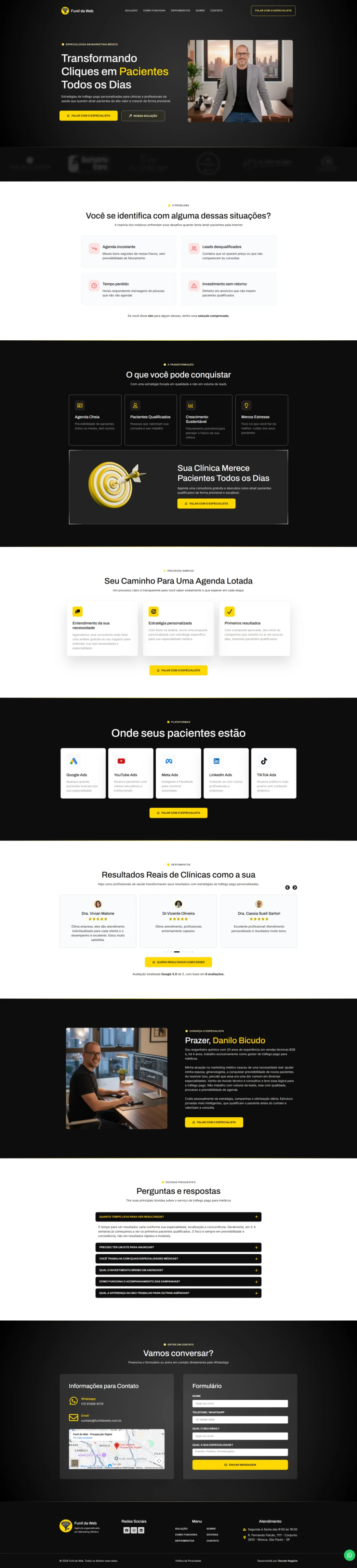 Print do projeto Funil da Web