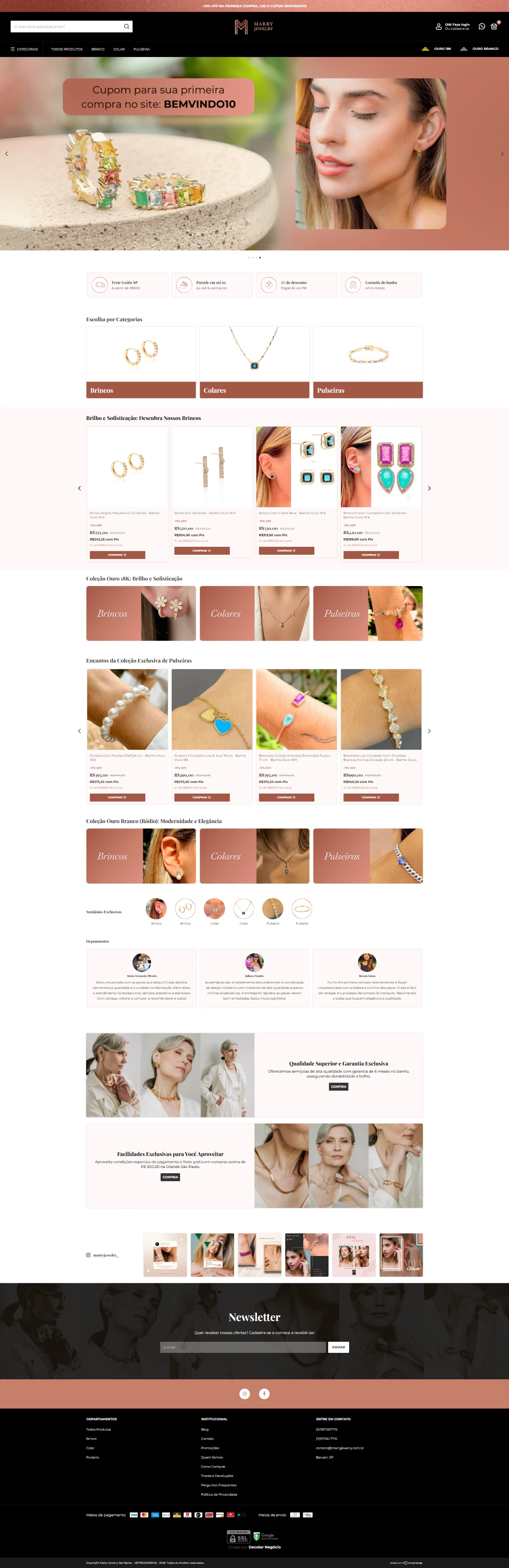 Print do projeto Marry Jewelry