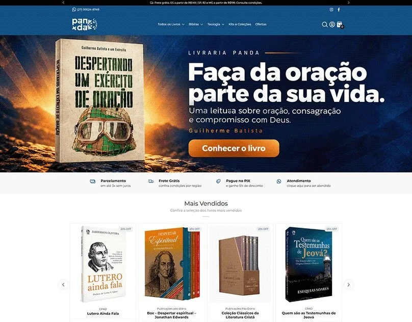 00 - Links 3 Loja Nuvemshop da Livraria Panda