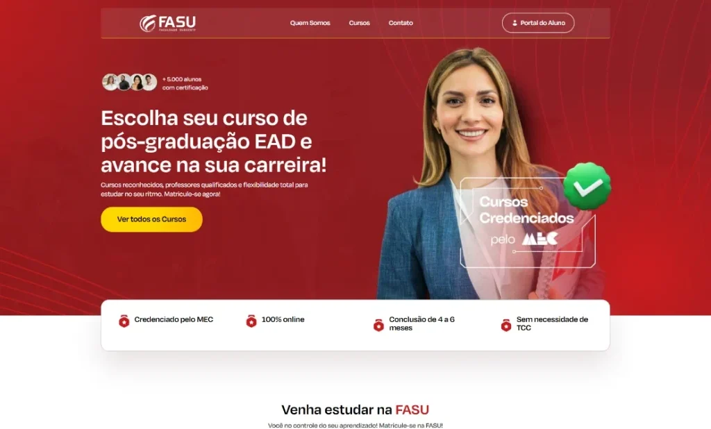 Print do projeto FASU