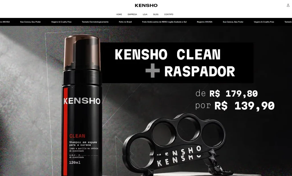 Print do site Kensho criado pela Decolar Negócio