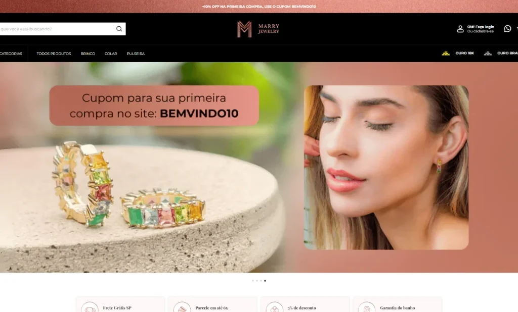 Marry Jewelry: loja Nuvemshop de joias 3 Print do projeto Marry Jewelry
