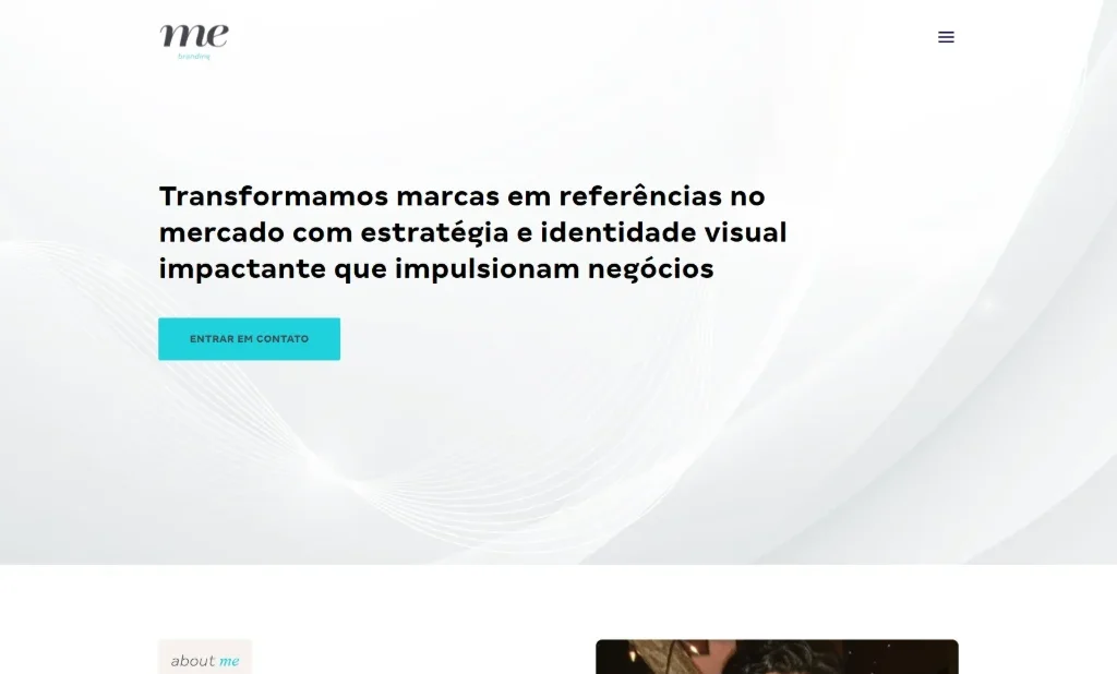 ME Branding: site de agência de branding 2 Print do projeto ME Branding