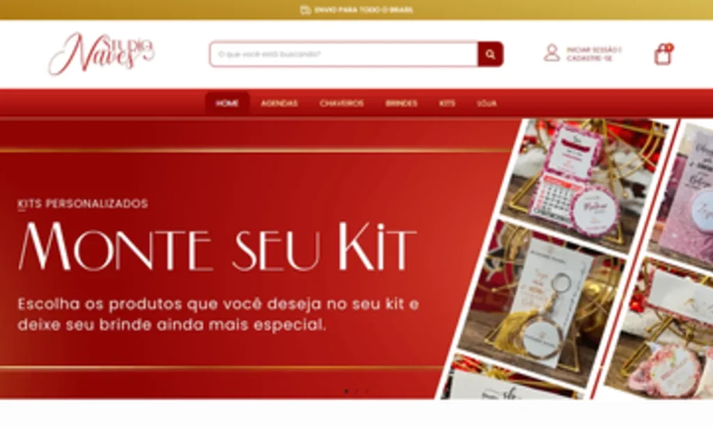 Studio Naves: loja virtual de kits e brindes personalizados 2 Print do projeto Studio Naves